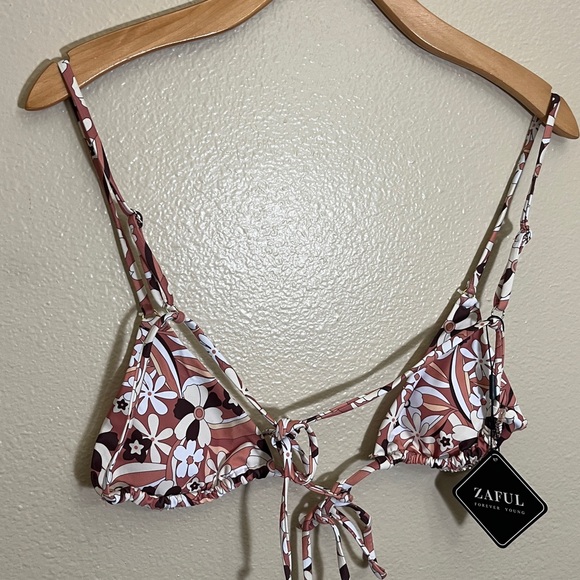 NWT Zaful Floral 2 Piece String Bikini - Picture 9 of 9